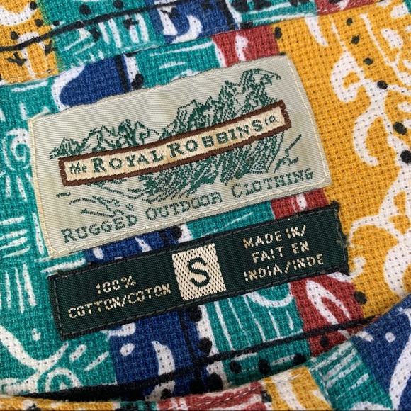 Vintage Royal Robbins 100% Cotton Button Down Shirt size S - Picture 3 of 3